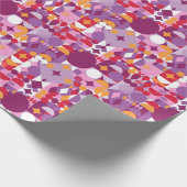 Lila Bauhaus Modernste Geschenkpapier im deutschen (Ecke)