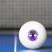 Lila Baum des Lebens Tischtennisball (Netto)