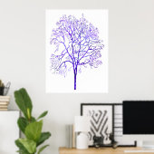 Lila Baum Poster (Heimbüro)