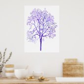 Lila Baum Poster (Küche)