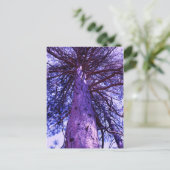 Lila Baum Postkarte (Stehend Vorderseite)