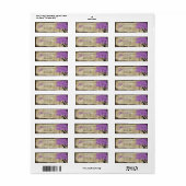 Lila Baum und Rücksendeadresse (Vorne)