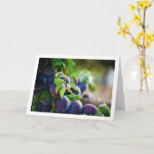 Lila Bäume Karte (Gelbe Blume)