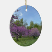 Lila Bäume Keramik Ornament (Rechts)