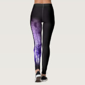 Lila Bäume Leggings (Rückseite)