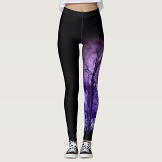 Lila Bäume Leggings