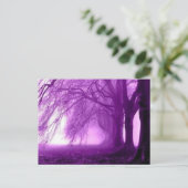 lila Bäume Postkarte (Stehend Vorderseite)