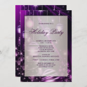 Lila Bäume & Weihnachtsfeier Einladung (Vorne/Hinten)