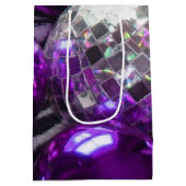 Lila Baustoffbeutel Mittlere Geschenktüte (Rückseite)