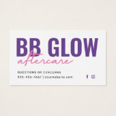 Lila BB-Glanz nach Pflegeinstruktion (Vorderseite)