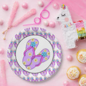 Lila Beach drehte Flop Party Papierplatte Pappteller (Party)