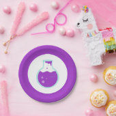 Lila Beaker Science-Party Pappteller (Party)