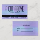 Lila Beauty Salon Visitenkarte Terminkarte (Vorne/Hinten)