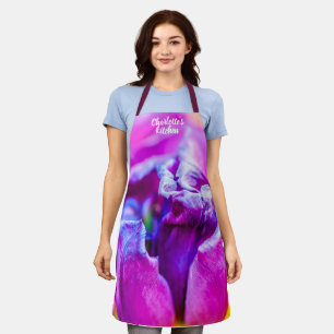 Lila Beauty Tulip Blume Schürze