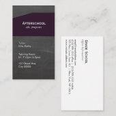 Lila Bedienfeld Visitenkarte (Vorne/Hinten)