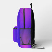 Lila Bedruckter Rucksack (Rechts)