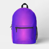Lila Bedruckter Rucksack (Vorderseite)