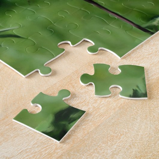 Lila Bee Balm Blume Foto Malerei Puzzle (Seite)