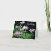 Lila Bee Balm Blume individuell anpassbar Dankesch Dankeskarte (Vorderseite)