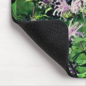 Lila Bee Balm-Blume Mousepad (Ecke)