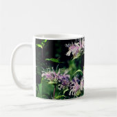 Lila Bee Balm Blume Personalisiert Kaffeetasse (Links)