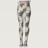 lila Beeren und Reben Leggings (Vorderseite)