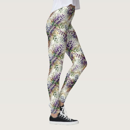 lila Beeren und Reben Leggings (Rechts)