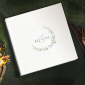 Lila Beerengrüne Blattwerk Serviette