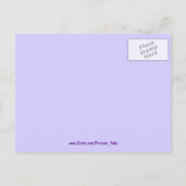 Lila Beförderung & Herzdusche Einladung (Rückseite)