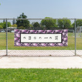 Lila Begrüßungsbanner Banner (Insitu)