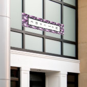 Lila Begrüßungsbanner Banner (Äußeres Gebäude)