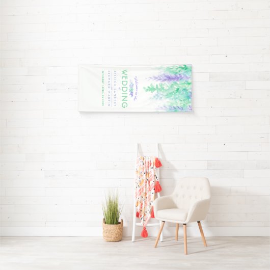 Lila Begrüßungsbanner Banner (Insitu)