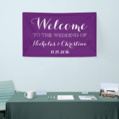 LILA Begrüßungsbanner Rustikales Gold Banner (Messeveranstaltung)