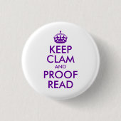 Lila Behalt Clam und Proof Read Button (Vorderseite)