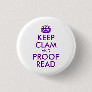 Lila Behalt Clam und Proof Read Button