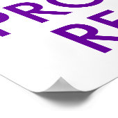 Lila Behalt Clam und Proof Read Poster (Ecke)