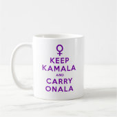 Lila Behalten Kamala und Carry Onala Kaffeetasse (Links)
