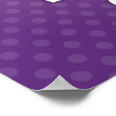 Lila Behalten Ruhe und Bake auf Plakat (Ecke)