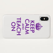 Lila Behalten Ruhe und Schulung Case-Mate iPhone Hülle (Rückseite (Horizontal))