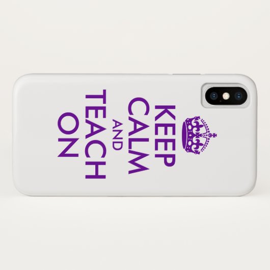 Lila Behalten Ruhe und Schulung Case-Mate iPhone Hülle (Rückseite (Horizontal))