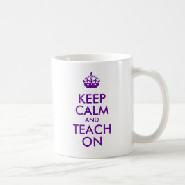 Lila Behalten Ruhe und Schulung Kaffeetasse