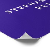 Lila Beifall für 60 Jahre Party für das Ruhestand Poster (Ecke)