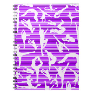 Lila Beifall-Silhouette-Notizbuch Notizblock