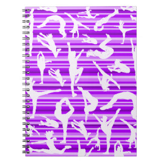 Lila Beifall-Silhouette-Notizbuch Notizblock
