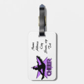 Lila Beifallgepäckumbau Gepäckanhänger (Rückseite vertikal)