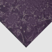 Lila beige Kaleidoskop-Fraktal-Muster Seidenpapier (Ausschnitt)