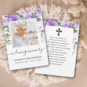 Lila Beileid Beerdigung Beerdigungskarte Dankeskarte