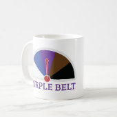 Lila Belt Jiu Jitsu Kaffeetasse (Vorderseite Links)