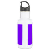 Lila, benutzerdefinierter Designer Edelstahlflasche (Rückseite)