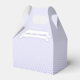 Lila benutzerdefinierter Text Geschenkschachtel
